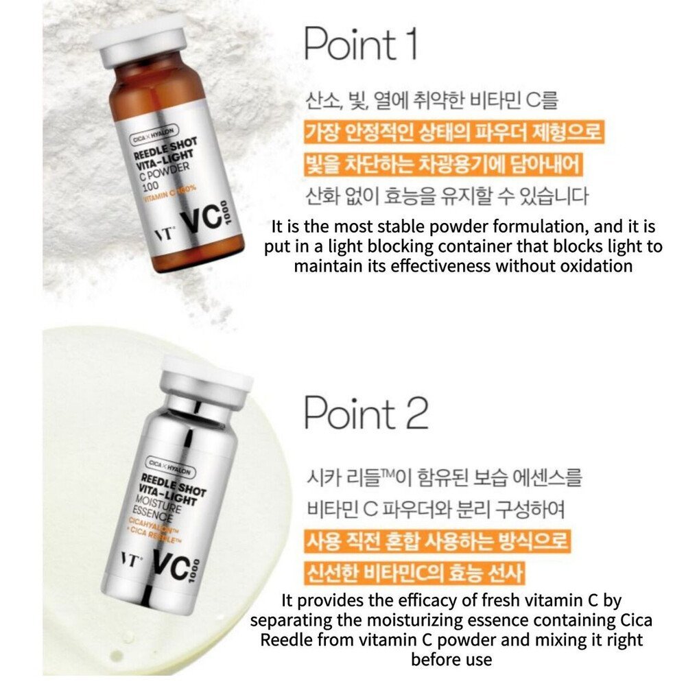 VT Cosmetics Reedle Shot Vita-Light Toning Essence VC1500 — изображение 4