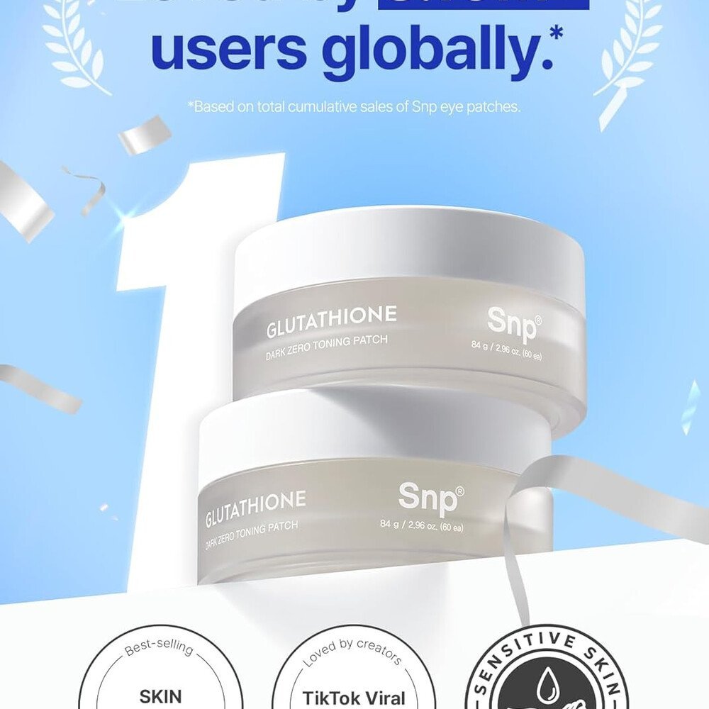 SNP Glutathione Dark Zero Toning Patch, 60 parches - Imagen 2