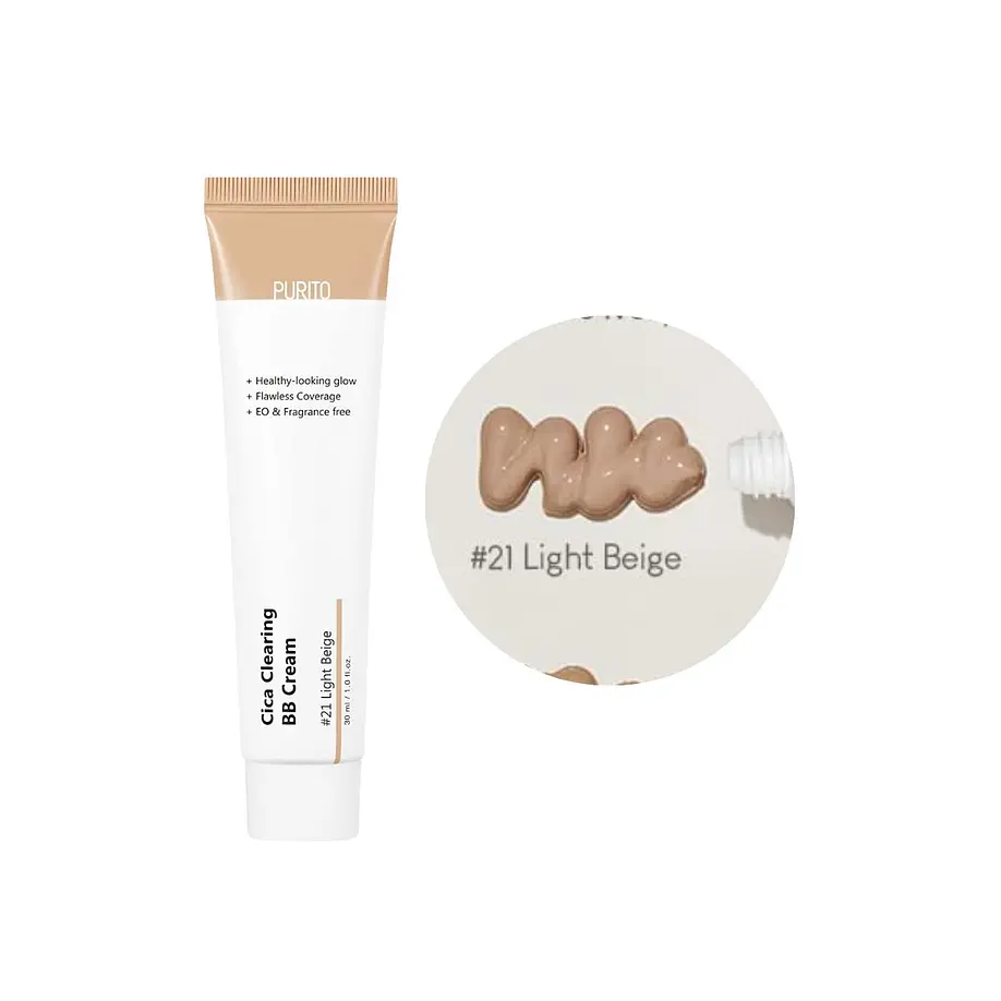 PURITO Cica Clearing BB Cream, 30ml #21 Light Beige
