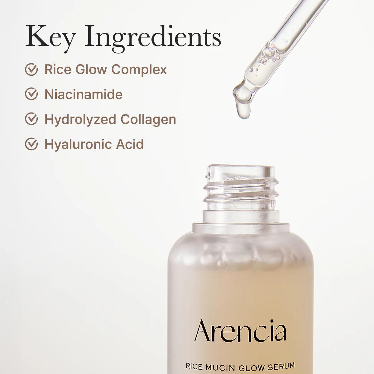 Arencia Rice Mucin Glow Serum, 30ml - Imagen 3