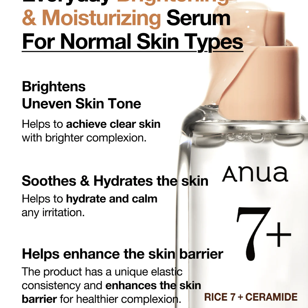 ANUA 7 Rice Ceramide Hydrating Barrier Serum, 50ml - Imagen 3