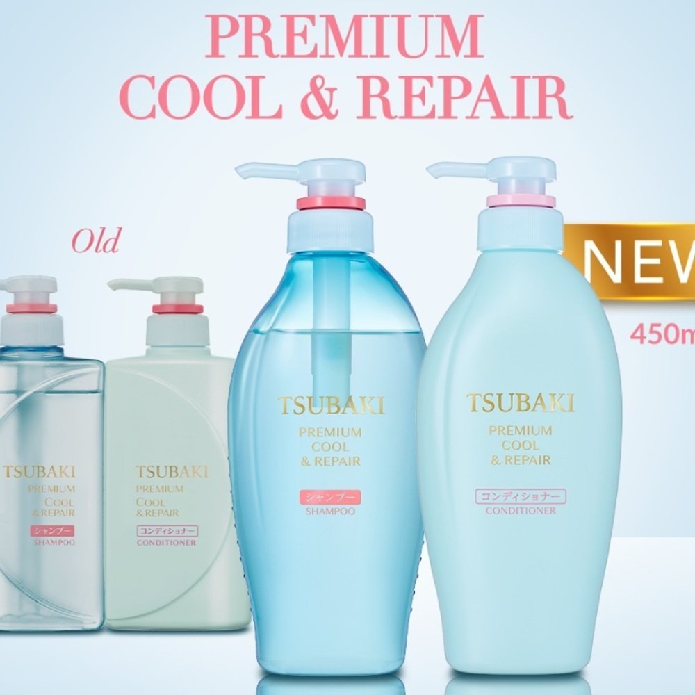 Shiseido Tsubaki Premium Cool & Repair Set, 450ml + 450ml - Image 3