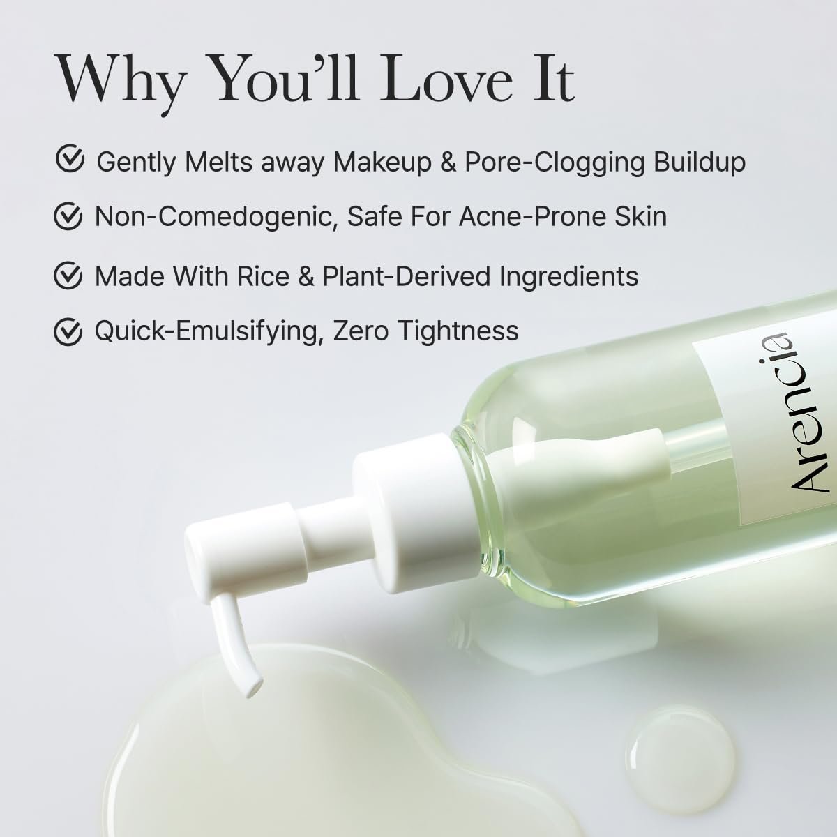 Arencia Pore Melt Mochi Cleansing Oil, 200ml - Image 3