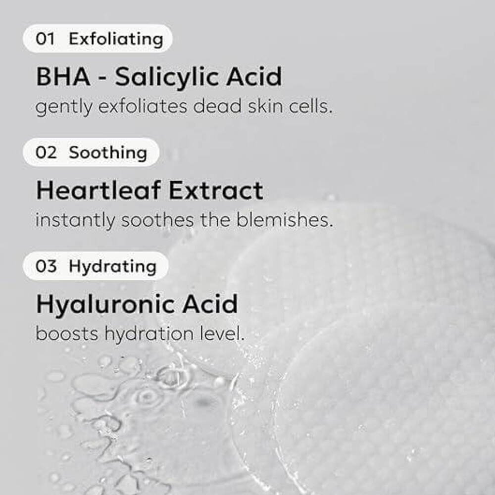 Celimax Ji Woo Gae Heartleaf BHA Peeling Pad, 60 шт — изображение 4
