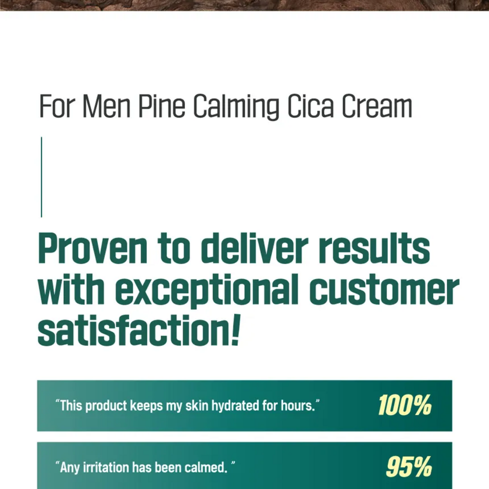 ROUND LAB For Men Pine Calming Cica Cream, 75ml - Imagen 5