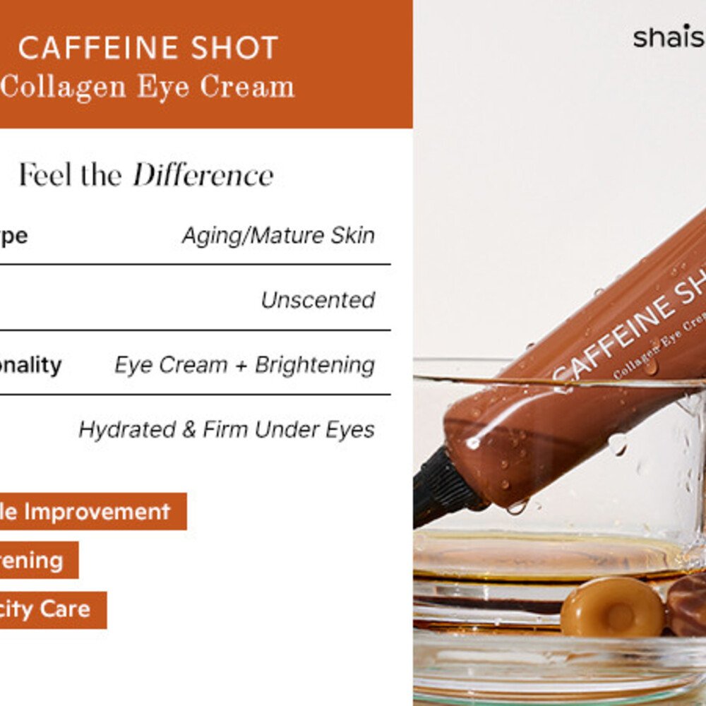 SHAISHAISHAI Caffeine Shot Collagen Eye Cream, 30g - Image 5