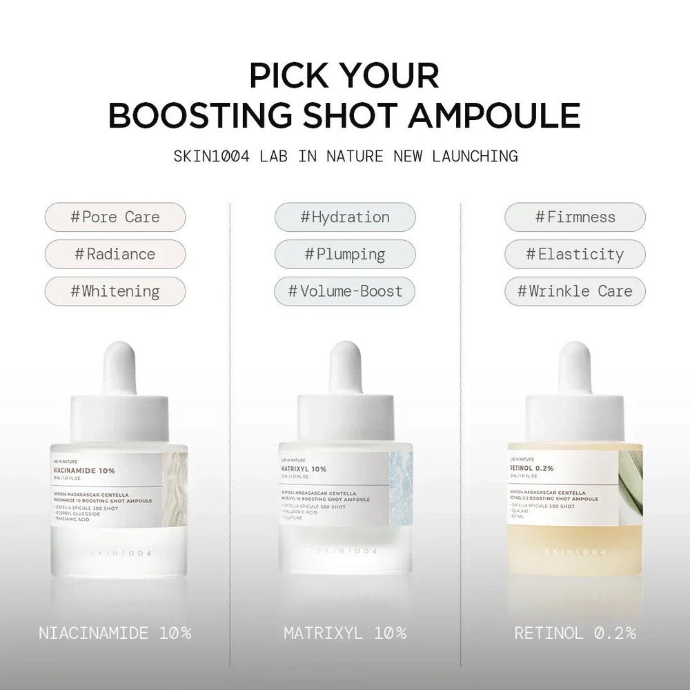 SKIN1004 Madagascar Centella Matrixyl 10 Boosting Shot Ampoule, 30ml - Imagen 5