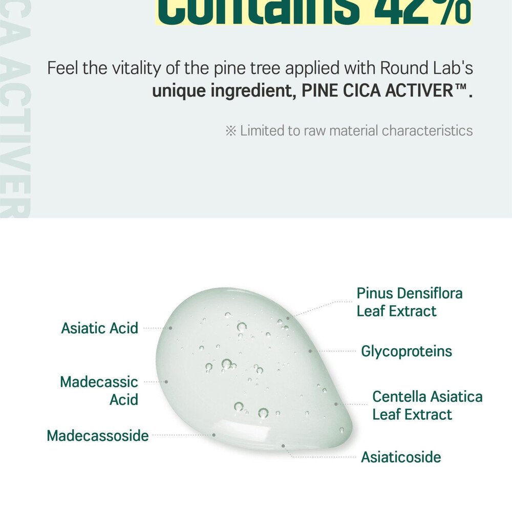 ROUND LAB For Men Pine Calming Cica Cream, 75ml - Imagen 7
