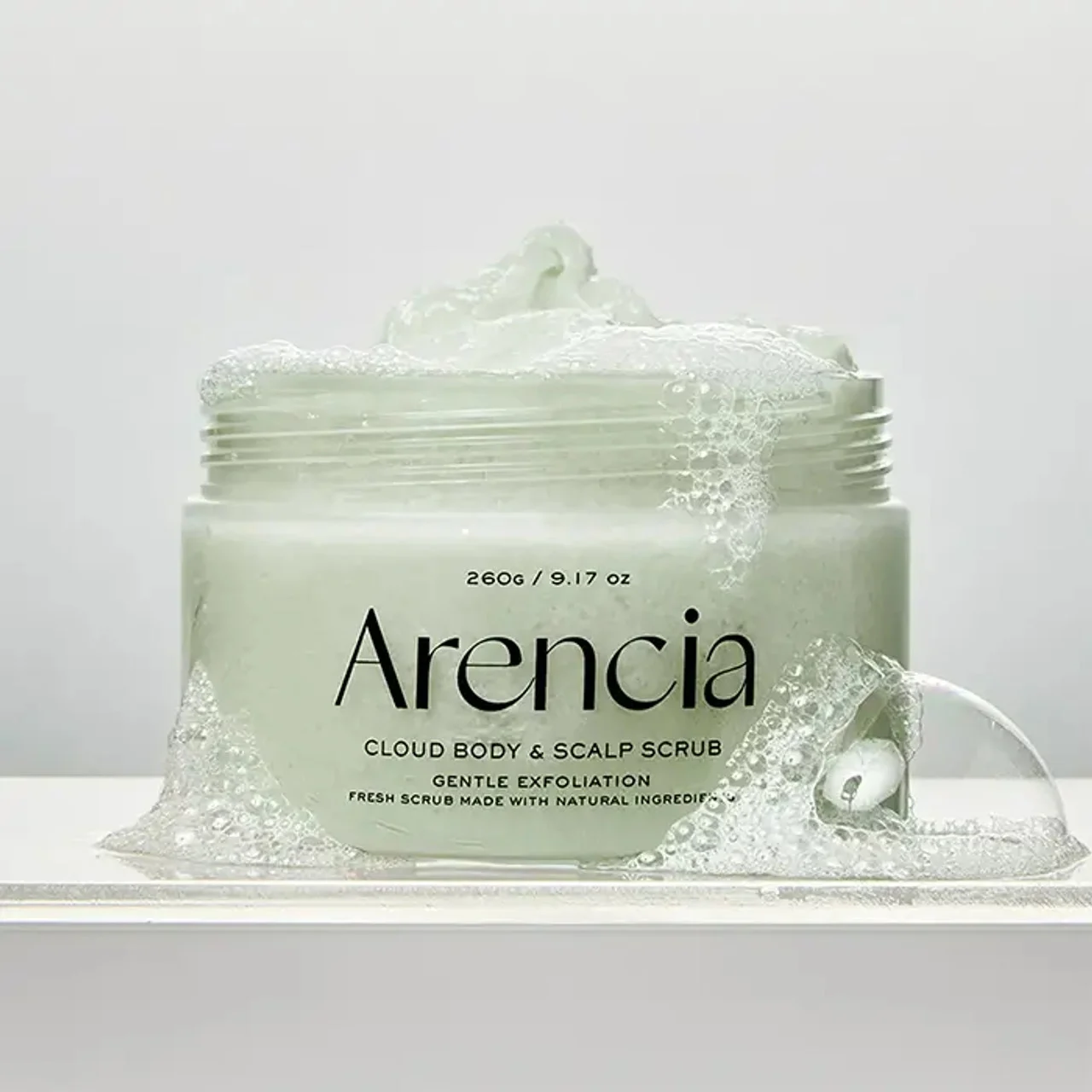Arencia Fresh Cloud Body & Scalp Scrub, Geranium & Primrose 260g — изображение 6