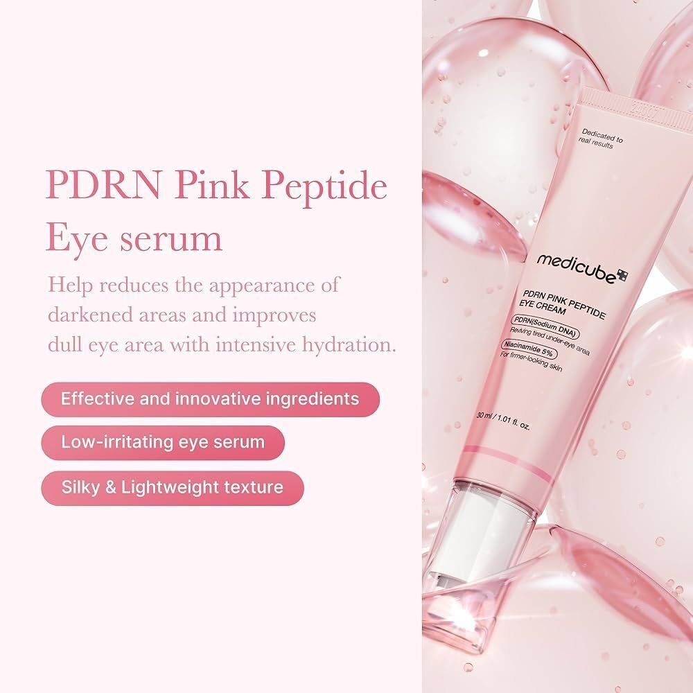 MEDICUBE PDRN Pink Peptide Eye Cream, 30ml - Imagen 5