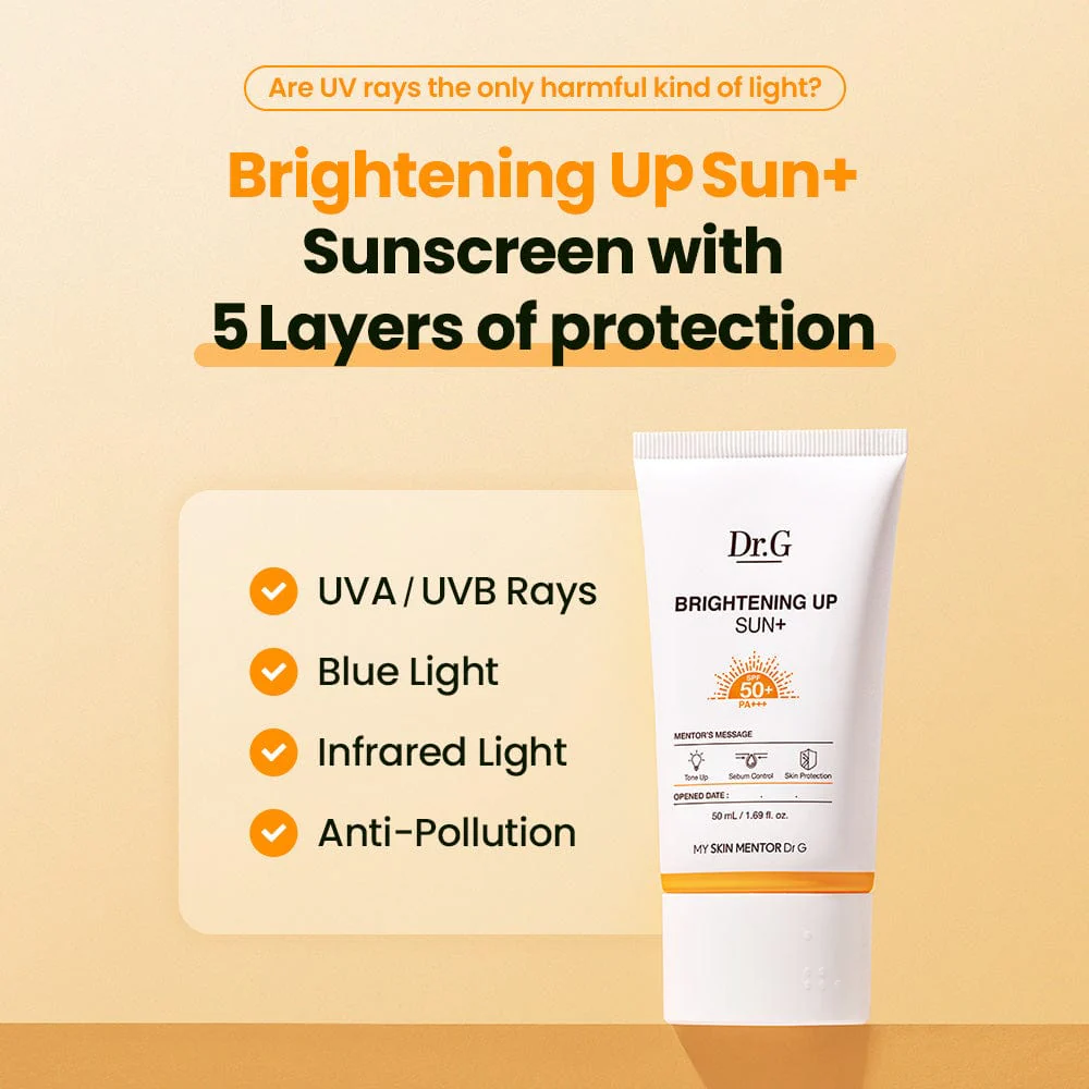 Dr.G Brightening Up Sun+ SPF50+ PA+++ Limited Set, 50ml x 2 - Image 3