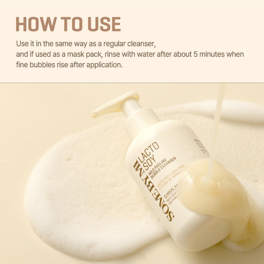 SOME BY MI Lacto Soy Mild Peeling Bubble Cleanser, 180ml - Imagen 7
