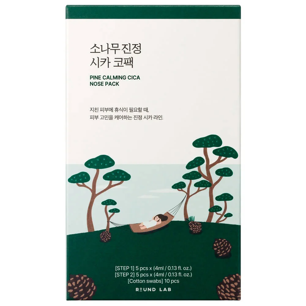 Round Lab Pine Calming Cica Nose Pack