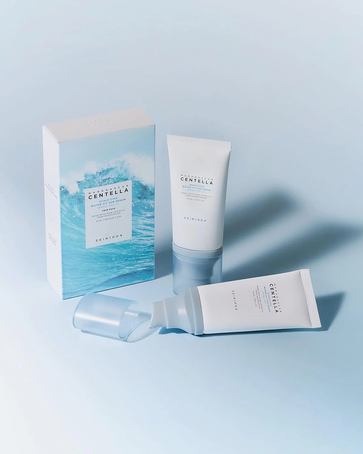 SKIN1004 Madagascar Centella Hyalu-Cica Water-Fit Sun Serum, 50ml x 2ea - Image 2