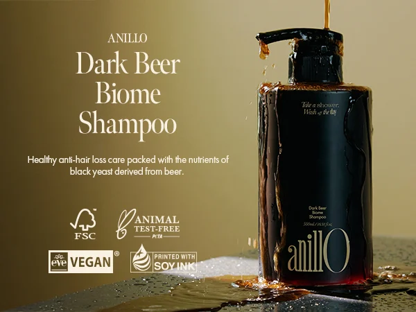 ANILLO Dark Beer Biome Shampoo, 500ml - Image 3