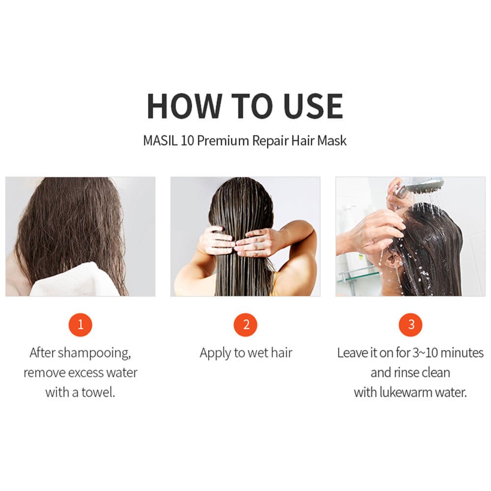 Masil 10 Premium Repair Hair Mask, 300ml — изображение 8