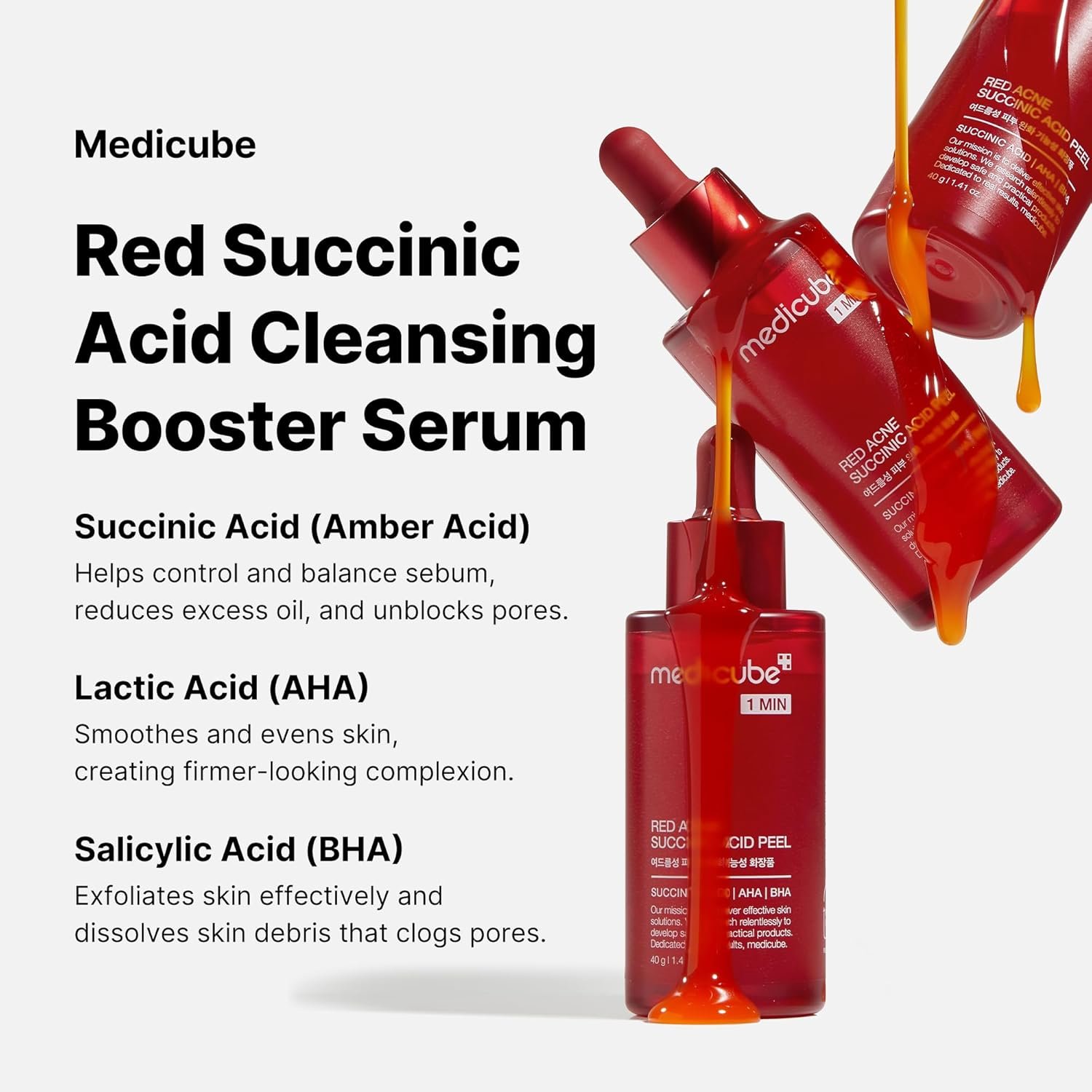 Medicube Red Acne Succinic Acid Peel, 40g - Imagen 4