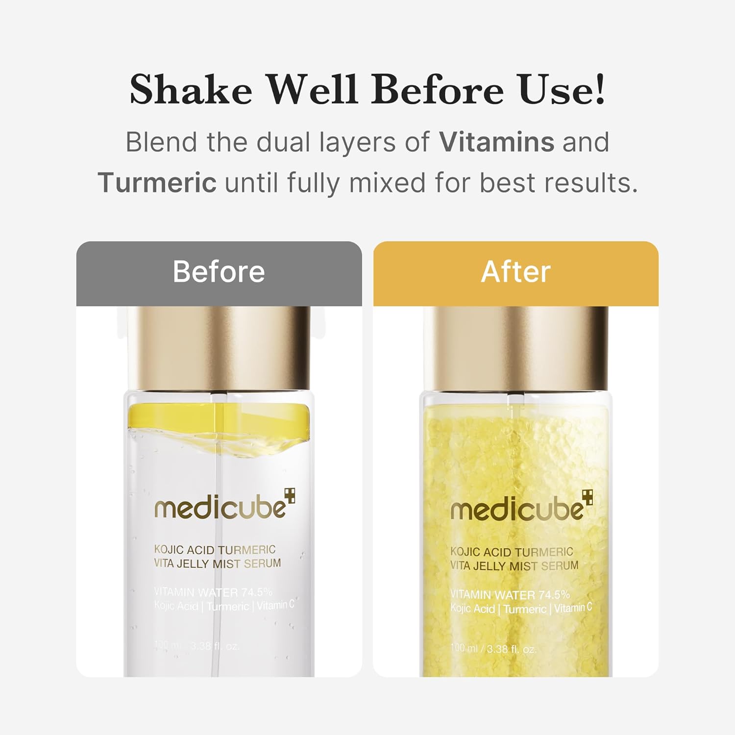 Medicube Kojic Acid Turmeric Vita Jelly Mist Serum, 100ml — изображение 6