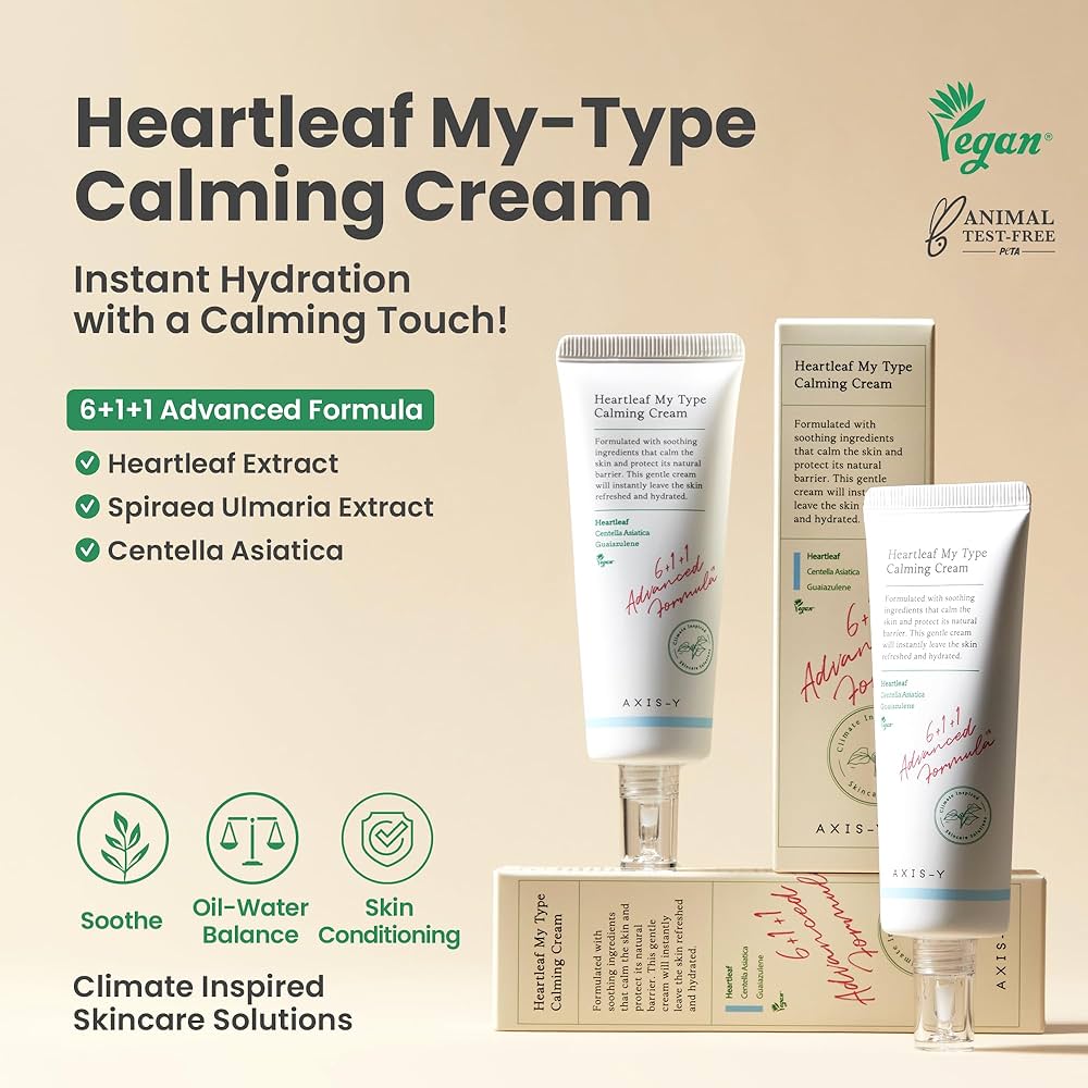 Axis-Y Heartleaf My Type Calming Cream, 60ml — изображение 4