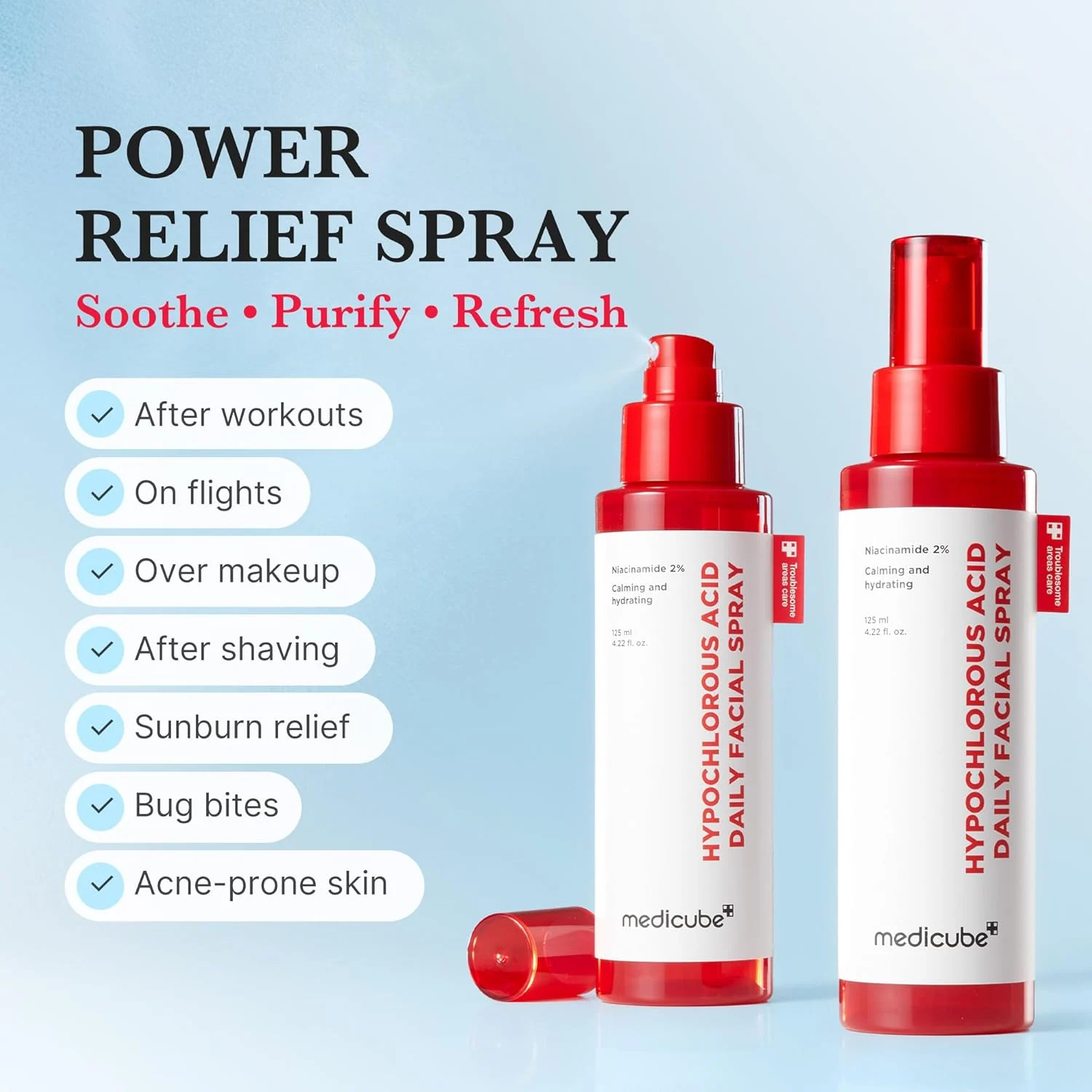 Medicube Hypochlorous Acid Daily Facial Spray, 50ml — изображение 4