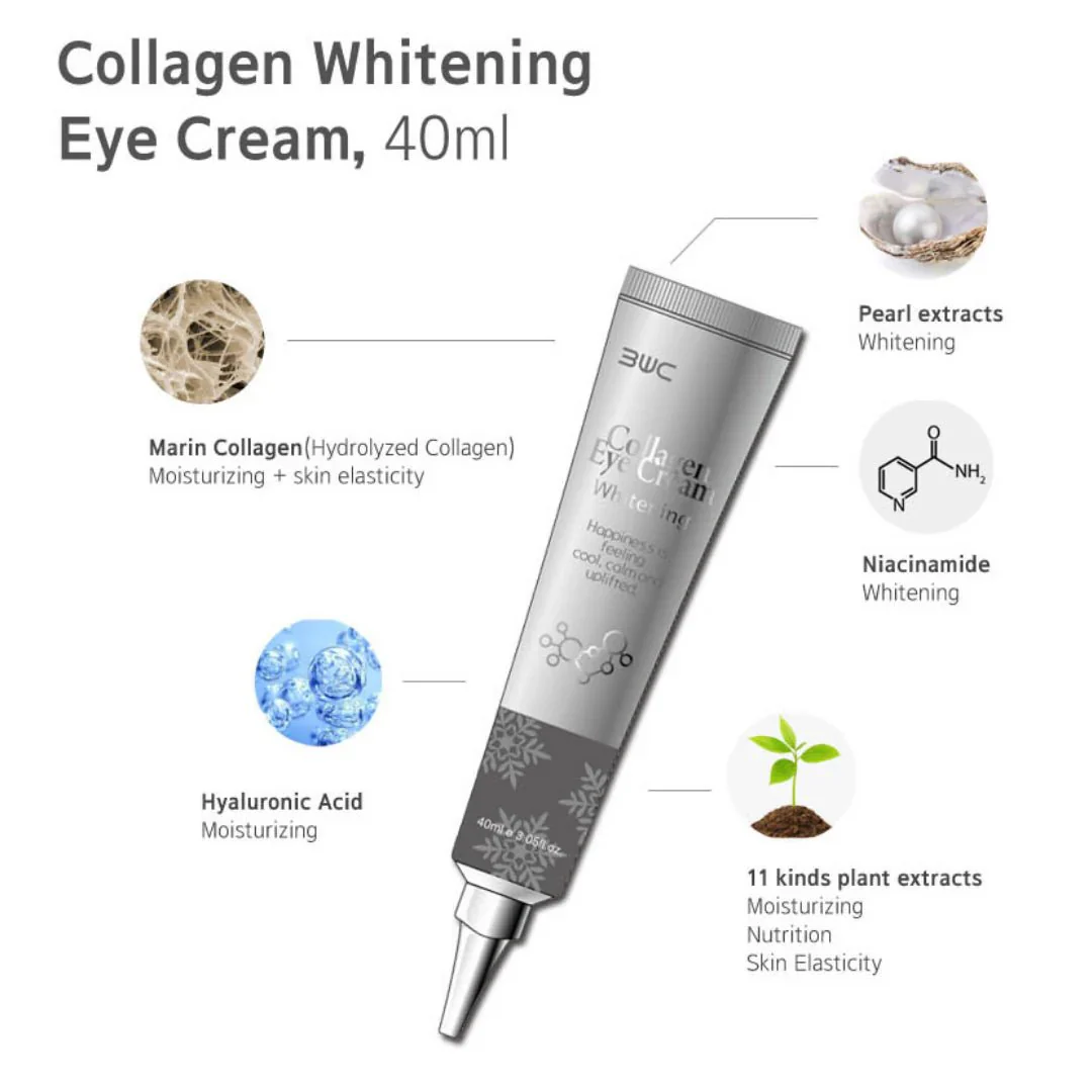 3W Clinic Collagen Eye Cream Whitening, 40ml - Imagen 4