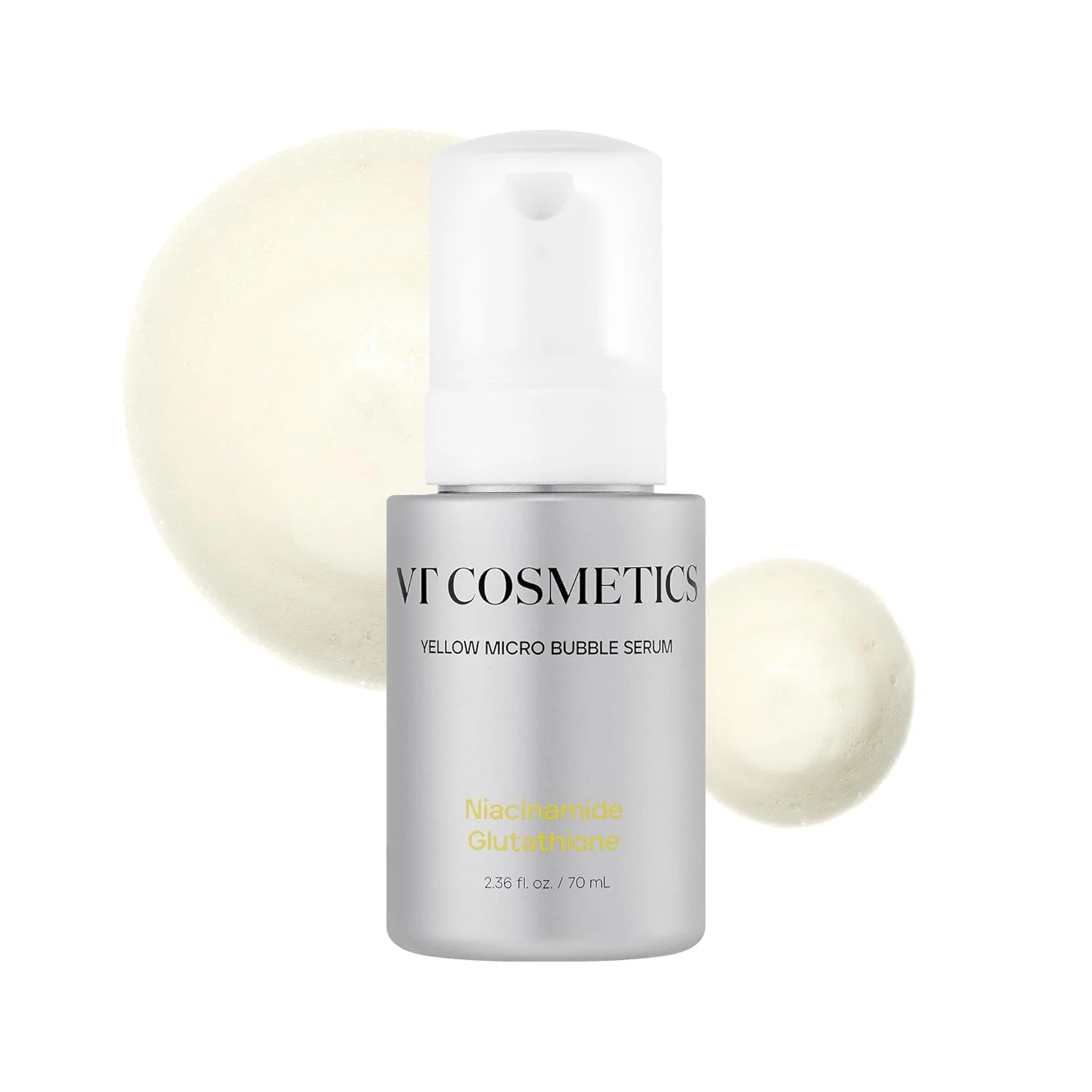 VT Cosmetics Niacinamide Glutathione Yellow Micro Bubble Serum, 70ml