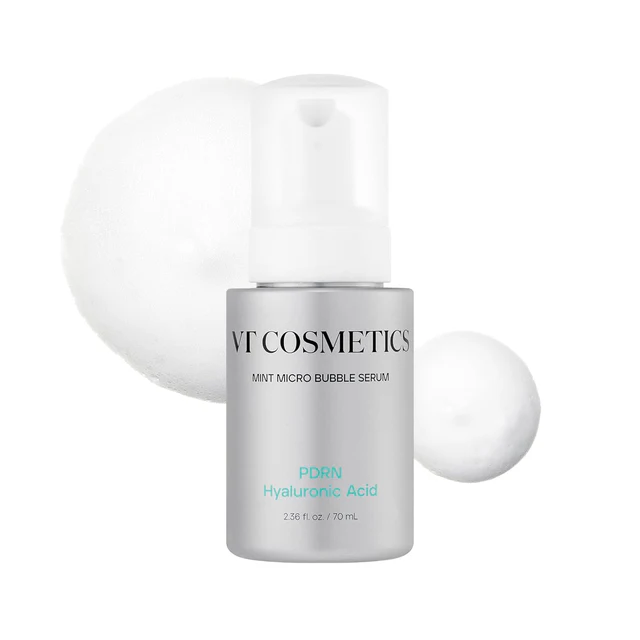 VT Cosmetics PDRN Hyaluronic Acid Mint Micro Bubble Serum, 70ml