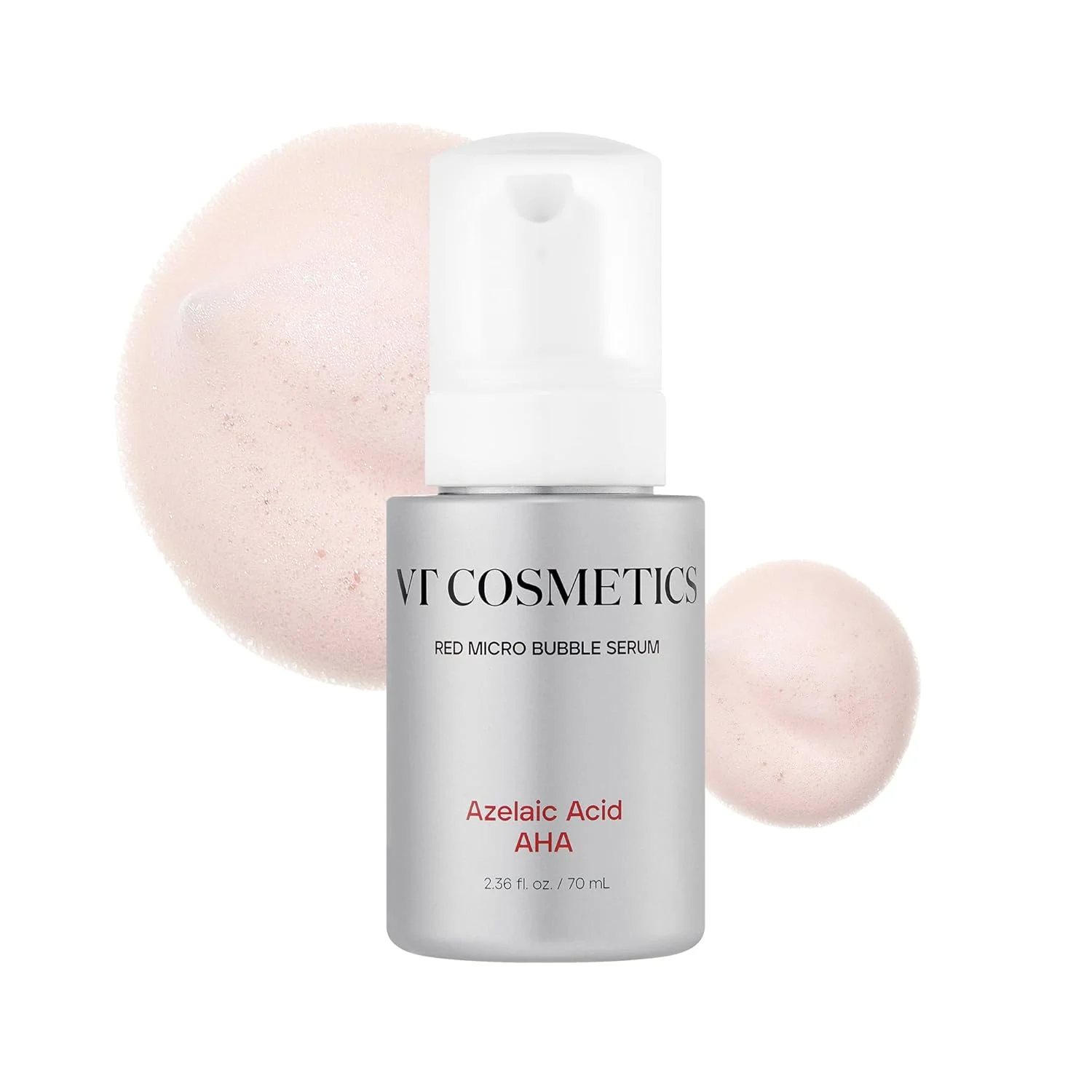 VT Cosmetics Azelaic Acid AHA Red Micro Bubble Serum, 70ml