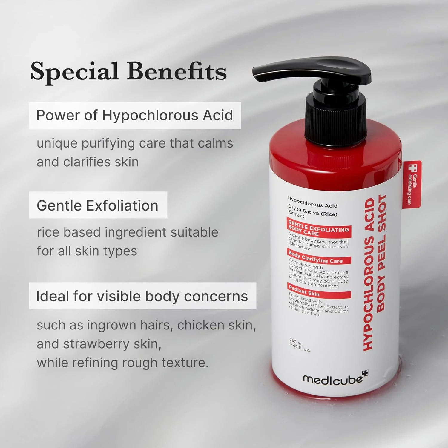 Medicube Hypochlorous Acid Body Peel Shot, 280ml - Image 5