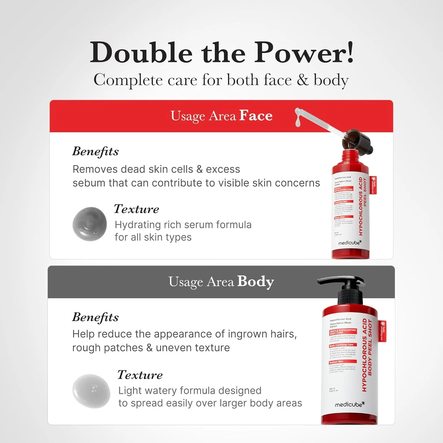 Medicube Hypochlorous Acid Body Peel Shot, 280ml - Image 7