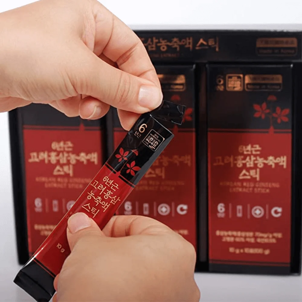 Jungwonsam Экстракт 6-летнего Красного Женьшеня Korean Red Ginseng Extract, 30 stick — изображение 3