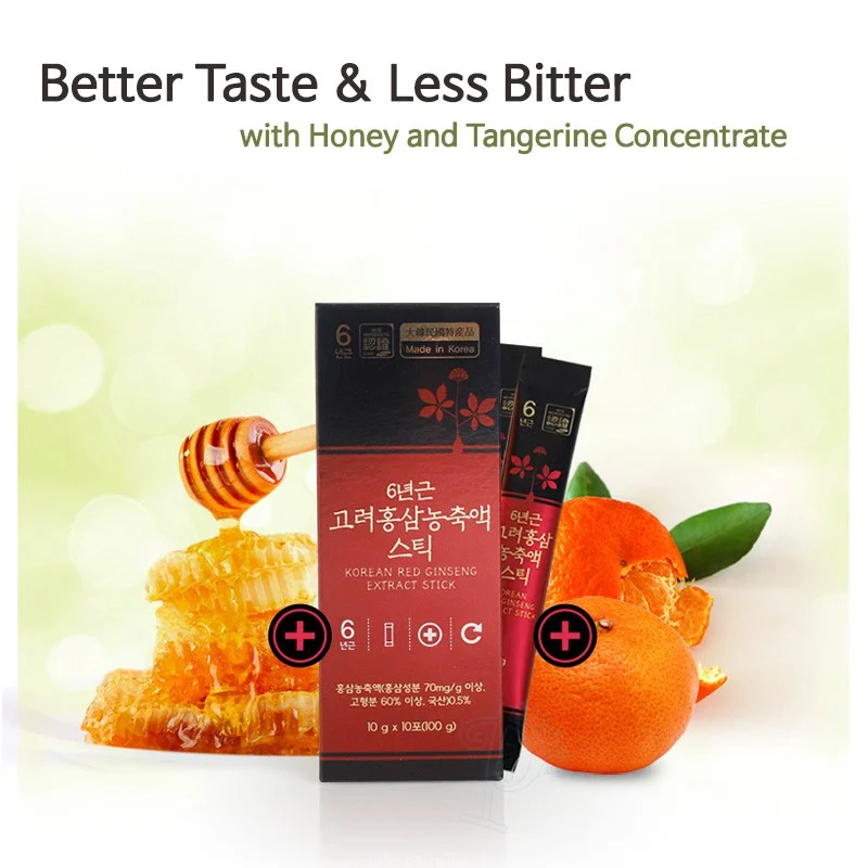 Jungwonsam Экстракт 6-летнего Красного Женьшеня Korean Red Ginseng Extract, 30 stick — изображение 5