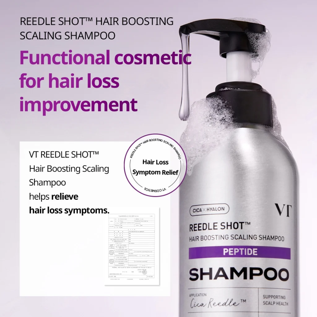 VT Cosmetics Reedle Shot Hair Boosting Scaling Shampoo, 500ml — изображение 4