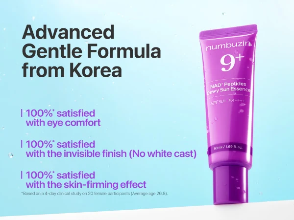 Numbuzin 9 NAD Peptides Dewy Sun Essence, 50ml - Imagen 5